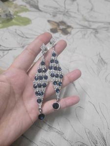 Royal Blue Jhumkas