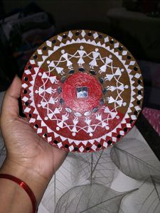 Warli Painted Plate