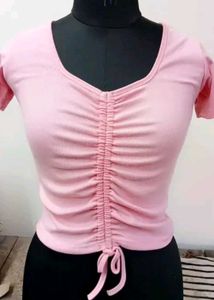 Pink Crop Top