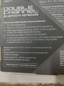 Xech Brand Double Channel Bluetooth Keyboard