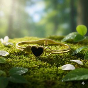 Heart Bangle Bracelet