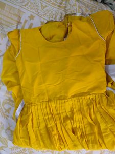 Gold Colour Kurta Set