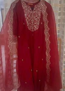 Elegant Red  Kurta Set