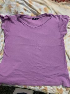 Zudio Lavender Regular T-shirt