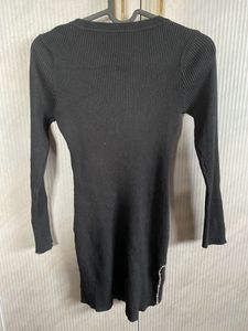 Rhinestone Black Dress