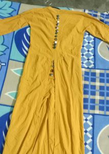 one piece dress mustanrd