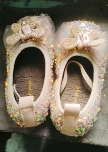 BabyOye Grey Bellies With Sequins Detailing