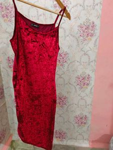 Shein Velvet Midi Dress