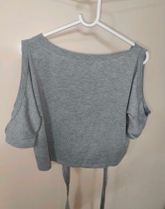 Off Shoulder Crop Top