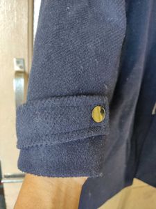 Cute Navy Blue Overcoat For Ladies🧥🤗