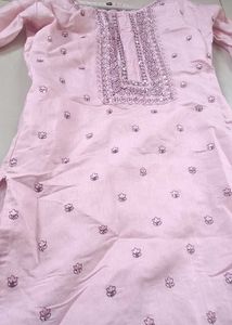 Elegant pink and wine Kurta Set