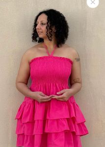 Pink Ruffle Dress