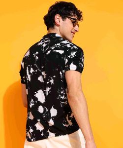 Zudio Black And White Casual Shirt For Men