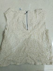 Lace Cutout Top