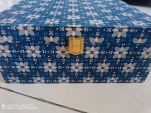 🟩New Blue Colour Cardboard Storage Box