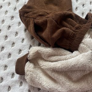 Cute Kids' Winter Vest With Fleece Pant