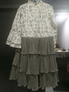 Tiered Floral Print Dress