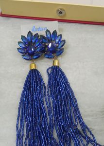 Blue Crystal Earrings