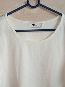 White Ruffle Sleeve Top