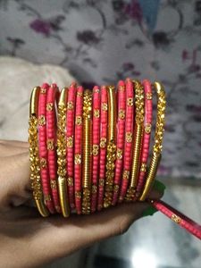 Red &amp; Gold Bangles