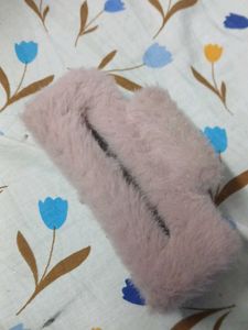 Pink Fuzzy Claw Clip