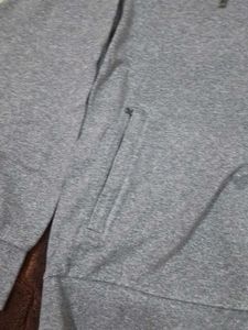 Gray Zip-Up Hoodie
