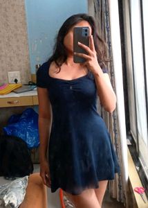 Navy Blue Mini Dress(H&M)