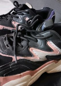 HRX Black Chunky Sneakers