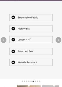 Beige belted trousers