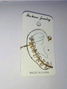 Leaf Ear Cuff.# Chinese Earring