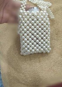 Vintage Pearl Beaded Evening Bag