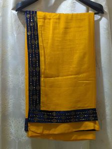 Mustard Stones Saree