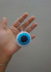 Handmade Crochet Evil Eye Keychains