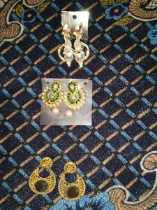 3 pcs Earring Combo