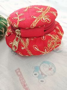 3 Potli Box Purse.... ❤️💛💚