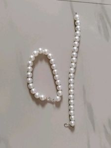 Pearl Bracelet &amp; Necklace Set