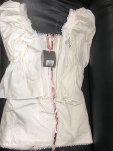 House of CB Matilda White Puff Sleeves Mini Dress