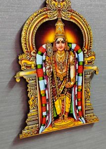 Lord Murugan Wooden With Megnetic
