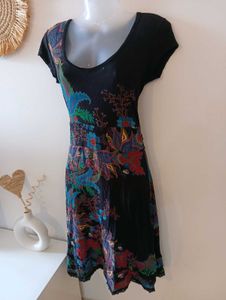 Desigual Black Floral Dress