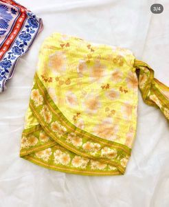 Floral Print wrap around skirt