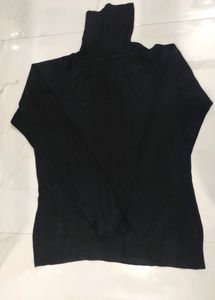 New Black Turtle Neck Sweatshirt