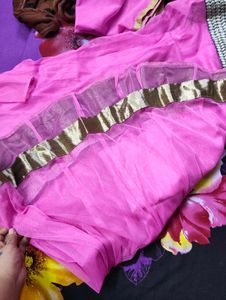 Pink &amp; Blue Ethnic Gown