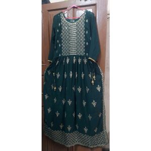 Nayra Cut Frock Suit Dress With Plazo And Dupatta