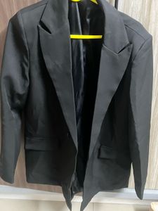 Black Double Breasted Blazer