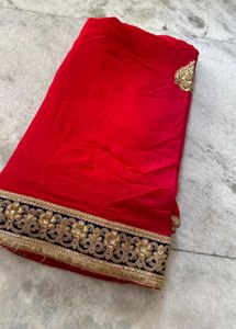 Elegant Red Saree