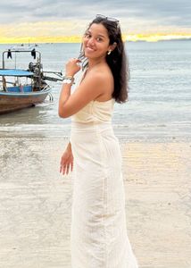Cream Beach Dress