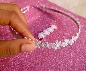 Floral Headband &amp; Clip Set