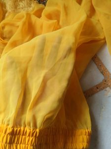 Boho Beautiful  Yellow Top With Beads Work