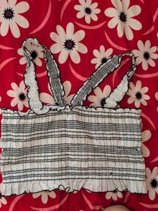 Chic Striped Crop Top