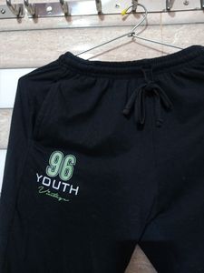 Black Cotton Trousers